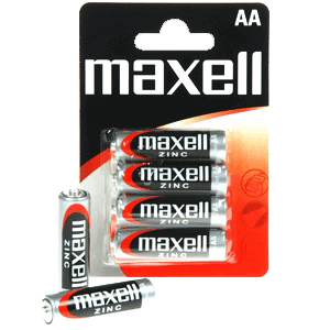 Maxell R-6 4PK BLISTER